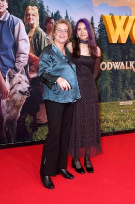 Katja Brandis and Olivia Sinclair at the premiere of the movie Woodwalkers 2 at Mathäser Filmpalast Munich, 16 01 2026 Foto:xN.xKolinzx xFuturexImagex woodwalkers_6153