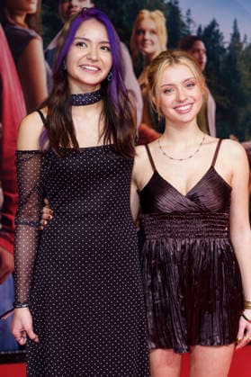 Olivia Sinclair and Lara Amelie Rosa at the premiere of the movie Woodwalkers 2 at Mathäser Filmpalast Munich, 16 01 2026 Foto:xN.xKolinzx xFuturexImagex woodwalkers_6163