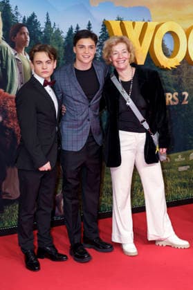 Emil Bloch, Emile Cherif and guest at the premiere of the movie Woodwalkers 2 at Mathäser Filmpalast Munich, 16 01 2026 Foto:xN.xKolinzx xFuturexImagex woodwalkers_6171