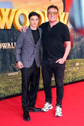Emile Cherif and Oliver Masucci at the premiere of the movie Woodwalkers 2 at Mathäser Filmpalast Munich, 16 01 2026 Foto:xN.xKolinzx xFuturexImagex woodwalkers_6195