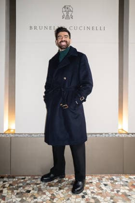 Milan Fashion Week - Men F W 2026-27 Brunello Cucinelli Presentation People Milan, Italy Gianluca Gazzoli Milan Fashion Week - Men F W 2026-27 Brunello Cucinelli Presentation People Milan, Italy 16th January 2026 SGPItalia id 134347_001 Not Exclusive  Copyright: xLorenzoxBaroncellix