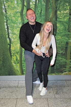 RTL Dschungelcamp 2026 Patrick Romer and Annelie Henze on the occasion of the departure of the candidates of the RTL program Ich bin ein Star holt mich hier raus to the Jungle Camp 2026 in Australia on 17 01 2026 at Frankfurt Main Airport 20260117MWI101477