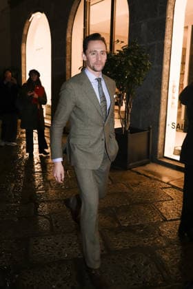 MFW - Ralph Lauren Afterparty Arrivals Tom Hiddleston while arriving at the Ralph Lauren After Party after attending the fashion show during Milan s Fashion Week Men s Fall Winter 2026-2027 in Milan, Italy on January 16, 2026. Photo by Alessandro Bremec IPA ABACAPRESS.COM Milan Italy  Copyright: xIPA ABACAx