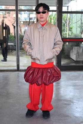 Milan, Milan Men s Fashion Week: Fall Winter 2026 - Men s Fashion, Fall Winter 2026 - Pronounce show - Front row. Pictured: Declan Chan  Copyright: xSimonaxChiocciax xipa-agency.netx xFotosickix IPA_Agency_IPA70198767