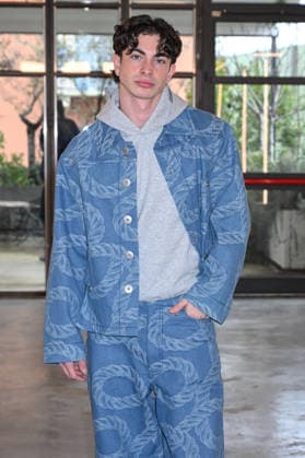 Milan, Milan Men s Fashion Week: Fall Winter 2026 - Men s Fashion, Fall Winter 2026 - Pronounce fashion show - Front row. Pictured: Matteo Robert  Copyright: xSimonaxChiocciax xipa-agency.netx xFotosickix IPA_Agency_IPA70198821