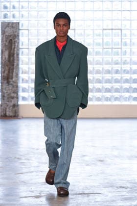 Milan, Milan Men s Fashion Week: Fall Winter 2026 - Men s Fashion, Fall Winter 2026 - Pronounce fashion show. Pictured: model  Copyright: xSimonaxChiocciax xipa-agency.netx xFotosickix IPA_Agency_IPA70201684