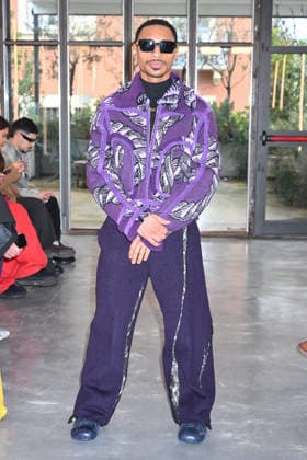 Milan, Milan Men s Fashion Week: Fall Winter 2026 - Men s Fashion, Fall Winter 2026 - Pronounce show - Front row. Pictured: Durand Bernarr  Copyright: xSimonaxChiocciax xipa-agency.netx xFotosickix IPA_Agency_IPA70198961
