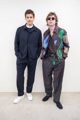 Milan, Milan Men s Fashion Week: Fall Winter 2026 - Men s Fashion, Fall Winter 2026 - Paul Smith Fashion Show - Front Row In the photo: Johannes Huebl Lennon Gallagher  Copyright: xRiccardoxGIordanox xipa-agency.netx xRiccardoxGiordanox IPA_Agency_IPA70212371