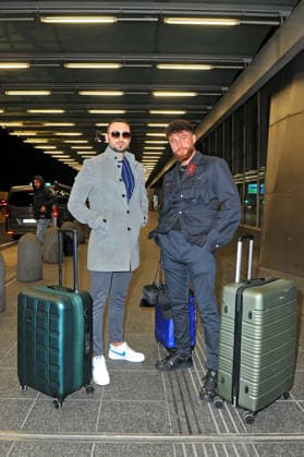 RTL Dschungelcamp 2026 Umut and Ercan Tekin on the occasion of the departure of the candidates of the RTL program Ich bin ein Star holt mich hier raus to the Jungle Camp 2026 in Australia on 17 01 2026 at Frankfurt Main Airport 20260117MWI101610