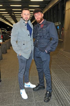 RTL Dschungelcamp 2026 Umut and Ercan Tekin on the occasion of the departure of the candidates of the RTL program Ich bin ein Star holt mich hier raus to the Jungle Camp 2026 in Australia on 17 01 2026 at Frankfurt Main Airport 20260117MWI101613
