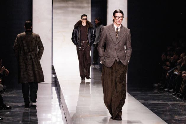 News - Dolce & Gabbana - Runway - Milan Fashion Week - Menswear Fall Winter 2026-2027 A model walks the runway during the Dolce &amp; Gabbana Fall Winter 2026 2027 menswear show at Milan Men s Fashion Week, on January 17, 2026, in Milan, Italy. Photo by Cinzia Camela. Milan Metropol Italy Copyright: xCinziaxCamelax xLiveMediax LPN_2242305