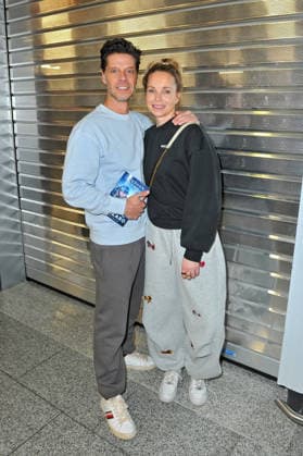 RTL Dschungelcamp 2026 Stephen and Katharina Katharina Wedemann Dürr on the occasion of the departure of the candidates of the RTL program Ich bin ein Star holt mich hier raus to the Jungle Camp 2026 in Australia on 17 01 2026 at Frankfurt Main Airport 20260117MWI101532