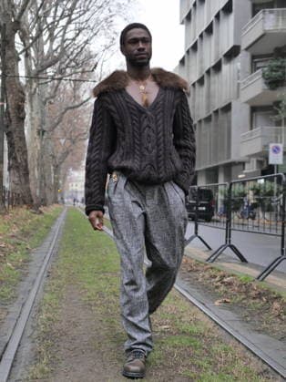 Milan, Milan Men s Fashion Week: Fall Winter 2026 2027 - Men s Fashion, Fall Winter 2026.- DOLCE & GABBANA fashion show- In the photo Guest  Copyright: xLucaxPontix xipa-agency.netx xLucaPonti IpaAgencyx IPA_Agency_IPA70215193