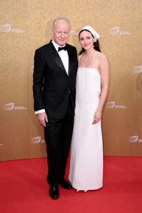 Stellan Skarsgard and Renate Reinsve at the presentation of the 38 European Film Awards 2026 at the Haus der Kulturen der Welt Berlin, 17 01 2026 Foto:xS.xGabschx xFuturexImagex efa_6152