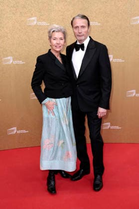 Mads Mikkelsen with wife Hanne Jacobsen at the presentation of the 38 European Film Awards 2026 at the Haus der Kulturen der Welt Berlin, 17 01 2026 Foto:xS.xGabschx xFuturexImagex efa_6159