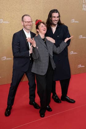 Joachim Trier, Alice Rohrwacher and Oliver Laxe at the presentation of the 38 European Film Awards 2026 at the Haus der Kulturen der Welt Berlin, 17 01 2026 Foto:xS.xGabschx xFuturexImagex efa_6182