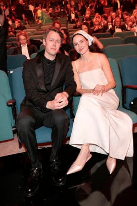 Halfdan Ullmann Tondel and Renate Reinsve at the presentation of the 38 European Film Awards 2026 at the Haus der Kulturen der Welt Berlin, 17 01 2026 Foto:xS.xGabschx xFuturexImagex efa_6237