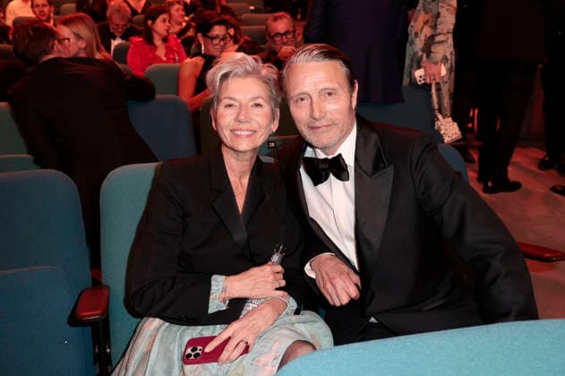 Mads Mikkelsen with wife Hanne Jacobsen at the presentation of the 38 European Film Awards 2026 at the Haus der Kulturen der Welt Berlin, 17 01 2026 Foto:xS.xGabschx xFuturexImagex efa_6240