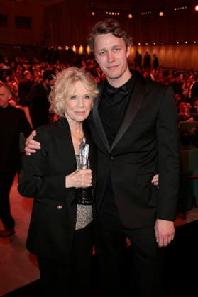 Liv Ullmann with son Halfdan Ullmann Tondel at the presentation of the 38 European Film Awards 2026 at the Haus der Kulturen der Welt Berlin, 17 01 2026 Foto:xS.xGabschx xFuturexImagex efa_6241