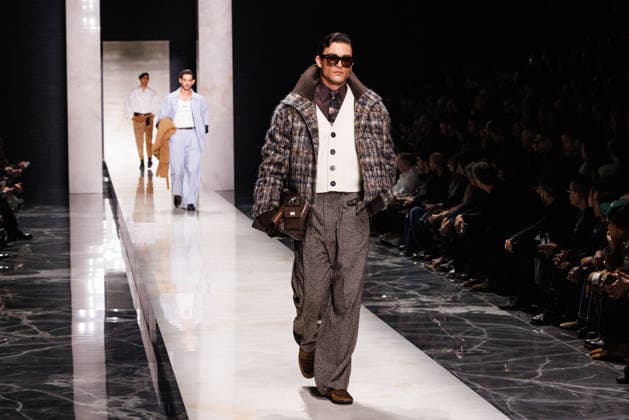 Photo IPP Cinzia Camela Publishing Group LiveMedia Milan 17 01 2026 In the photo A model walks the runway during the Dolce and Gabbana Fall Winter 2026-2027 menswear show at Milan Mens Fashion Week, on January 17, 2026, in Milan, Italy Photo by Cinzia Camela Italy Photo Press World Copyright Dolce and Gabbana Runway Milan