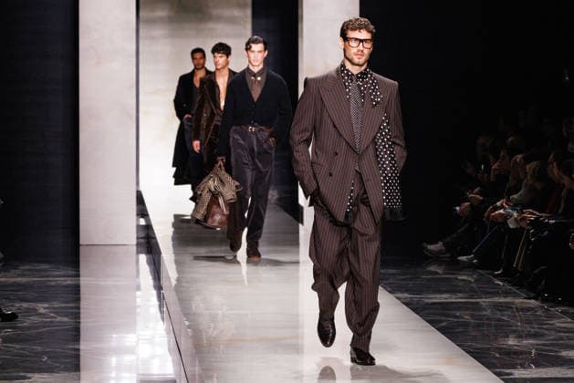 News - Dolce & Gabbana - Runway - Milan Fashion Week - Menswear Fall Winter 2026-2027 A model walks the runway during the Dolce &amp; Gabbana Fall Winter 2026 2027 menswear show at Milan Men s Fashion Week, on January 17, 2026, in Milan, Italy. Photo by Cinzia Camela. Milan Metropol Italy Copyright: xCinziaxCamelax xLiveMediax LPN_2242605