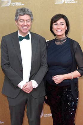 Andres Veiel and andra Maischberger at the presentation of the 38 European Film Awards 2026 at the Haus der Kulturen der Welt Berlin, 17 01 2026 Foto:xC.xNiehausx xFuturexImagex efa_6282