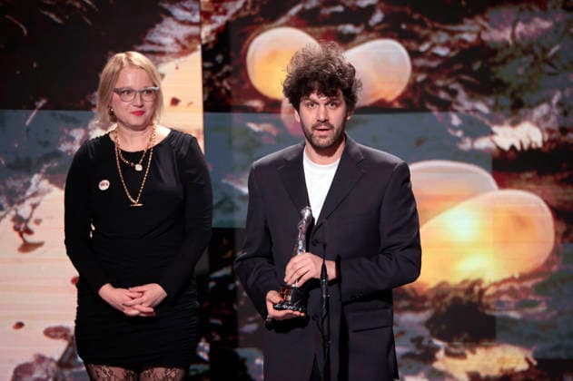 Vanja Jambrovic and Igor Bezinovic at the presentation of the 38 European Film Awards 2026 at the Haus der Kulturen der Welt Berlin, 17 01 2026 Foto:xS.xGabschx xFuturexImagex efa_6325