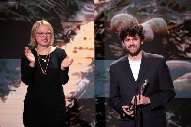 Vanja Jambrovic and Igor Bezinovic at the presentation of the 38 European Film Awards 2026 at the Haus der Kulturen der Welt Berlin, 17 01 2026 Foto:xS.xGabschx xFuturexImagex efa_6326