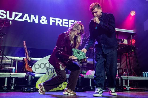 GRONINGEN Susan and Freek accept the 2026 Pop Prize on the final day of Eurosonic Noorderslag (ESNS). The prize is awarded annually to a band or artist who has made a significant impact on Dutch pop music in the past year. PAUL BERGEN ANP netherlands out - belgium out  Copyright: xx x547808378x originalFilename: 547808378.jpg