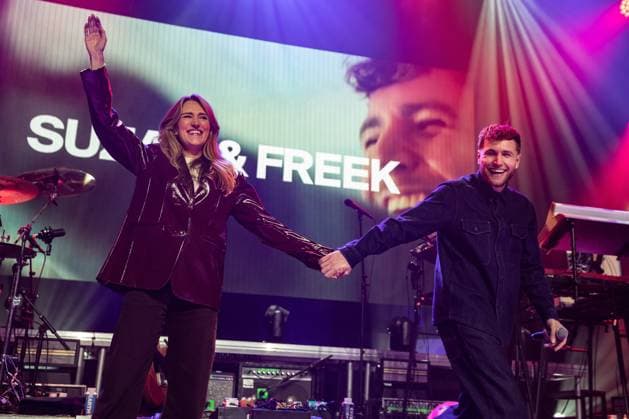 GRONINGEN Susan and Freek accept the 2026 Pop Prize on the final day of Eurosonic Noorderslag (ESNS). The prize is awarded annually to a band or artist who has made a significant impact on Dutch pop music in the past year. PAUL BERGEN ANP netherlands out - belgium out  Copyright: xx x547809048x originalFilename: 547809048.jpg