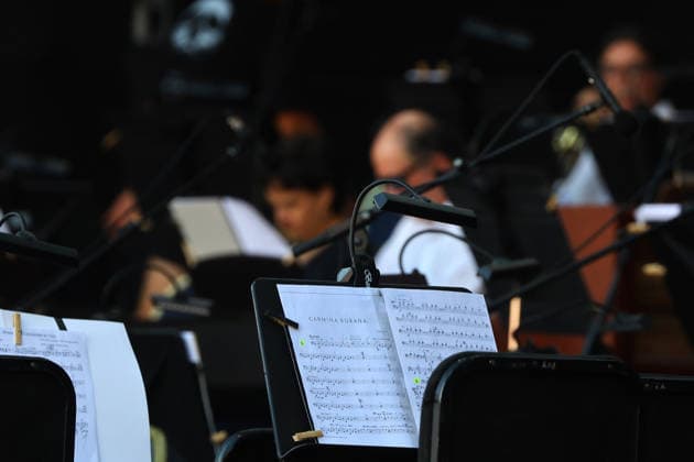 Santiago January 17, 2026 At the National Stadium, the National Symphony Orchestra of Chile and the Symphonic Choir of the University of Chile present the concert, Carmina Burana Jonnathan Oyarzun Aton Chile, Santiago Chile Aton Chile Aton 1118903  Copyright: JONNATHANxOYARZUN ATONxCHILE