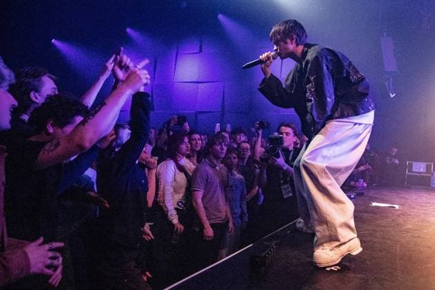 GRONINGEN YouTuber, singer, and rapper Jesse Hoefnagels performs at a concert in the Oosterpoort on the final day of the anniversary edition of Eurosonic Noorderslag (ESNS). The Groningen festival is celebrating its 40th anniversary. PAUL BERGEN ANP netherlands out - belgium out  Copyright: xx x547812800x originalFilename: 547812800.jpg