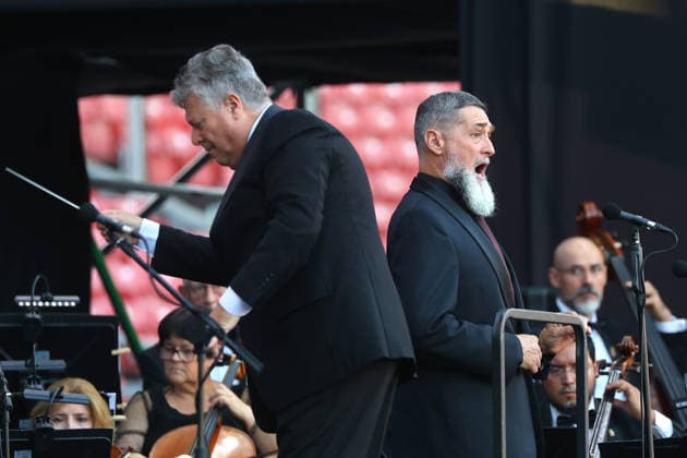 Santiago January 17, 2026 At the National Stadium, the National Symphony Orchestra of Chile and the Symphonic Choir of the University of Chile present the concert, Carmina Burana Jonnathan Oyarzun Aton Chile, Santiago Chile Aton 1118916  Copyright: JONNATHANxOYARZUN ATONxCHILE