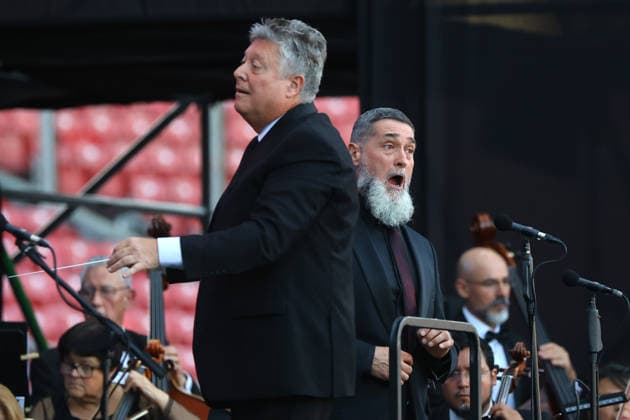 Santiago January 17, 2026 At the National Stadium, the National Symphony Orchestra of Chile and the Symphonic Choir of the University of Chile present the concert, Carmina Burana Jonnathan Oyarzun Aton Chile, Santiago Chile Aton Chile Aton 1118917  Copyright: JONNATHANxOYARZUN ATONxCHILE