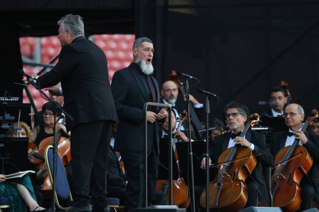Santiago January 17, 2026 In the National Stadium, the National Symphony Orchestra of Chile and the Symphonic Choir of the University of Chile present the concert, Carmina Burana Jonnathan Oyarzun Aton Chile, Santiago Chile Aton 1118919  Copyright: JONNATHANxOYARZUN ATONxCHILE