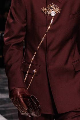 News - Dolce & Gabbana - Runway - Milan Fashion Week - Menswear Fall Winter 2026-2027 A model (detail) walks the runway during the Dolce &amp; Gabbana Fall Winter 2026 2027 menswear show at Milan Men s Fashion Week, on January 17, 2026, in Milan, Italy. Photo by Cinzia Camela. Milan Metropol Italy Copyright: xCinziaxCamelax xLiveMediax LPN_2243664