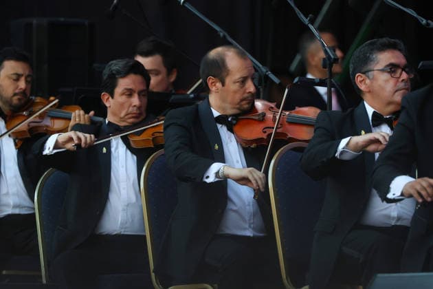 Santiago January 17, 2026 At the National Stadium, the National Symphony Orchestra of Chile and the Symphonic Choir of the University of Chile present the concert, Carmina Burana Jonnathan Oyarzun Aton Chile, Santiago Chile Aton Chile Aton 1118928  Copyright: JONNATHANxOYARZUN ATONxCHILE