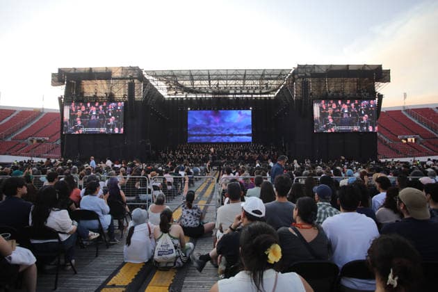 Santiago January 17, 2026 At the National Stadium, the National Symphony Orchestra of Chile and the Symphonic Choir of the University of Chile present the concert, Carmina Burana Jonnathan Oyarzun Aton Chile, Santiago Chile Aton Chile Aton 1118943  Copyright: JONNATHANxOYARZUN ATONxCHILE
