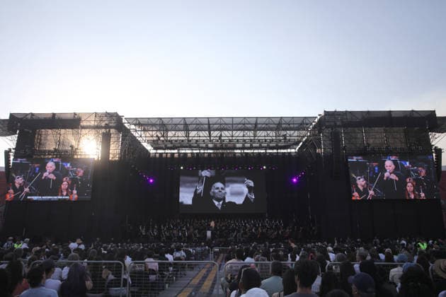 Santiago January 17, 2026 At the National Stadium, the National Symphony Orchestra of Chile and the Symphonic Choir of the University of Chile present the concert, Carmina Burana Jonnathan Oyarzun Aton Chile, Santiago Chile Aton 1118944  Copyright: JONNATHANxOYARZUN ATONxCHILE