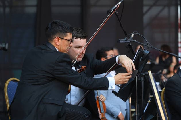 Santiago January 17, 2026 At the National Stadium, the National Symphony Orchestra of Chile and the Symphonic Choir of the University of Chile present the concert, Carmina Burana Jonnathan Oyarzun Aton Chile, Santiago Chile Aton 1118960  Copyright: JONNATHANxOYARZUN ATONxCHILE