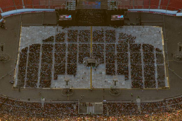 Santiago January 17, 2026 The National Symphony Orchestra of Chile and the Symphonic Choir of the University of Chile present the concert, Carmina Burana, at the National Stadium Javier Torres Aton Chile, Santiago Chile Aton Chile Aton 1118973  Copyright: JAVIERxTORRES ATONxCHILE