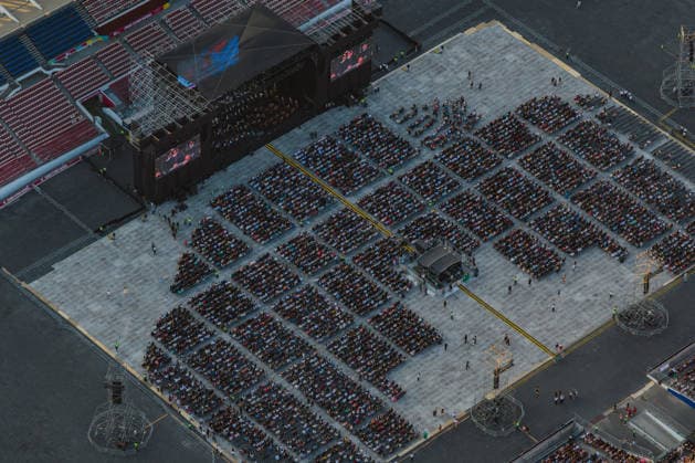 Santiago January 17, 2026 The National Symphony Orchestra of Chile and the Symphonic Choir of the University of Chile present the concert, Carmina Burana, at the National Stadium Javier Torres Aton Chile, Santiago Chile Aton 1118991  Copyright: JAVIERxTORRES ATONxCHILE
