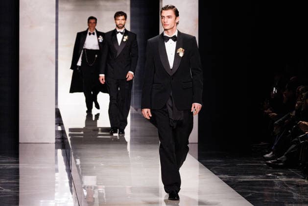 News - Dolce & Gabbana - Runway - Milan Fashion Week - Menswear Fall Winter 2026-2027 A model walks the runway during the Dolce &amp; Gabbana Fall Winter 2026 2027 menswear show at Milan Men s Fashion Week, on January 17, 2026, in Milan, Italy. Photo by Cinzia Camela. Milan Metropol Italy Copyright: xCinziaxCamelax xLiveMediax LPN_2243748