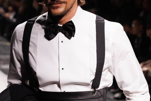 News - Dolce & Gabbana - Runway - Milan Fashion Week - Menswear Fall Winter 2026-2027 A model (detail) walks the runway during the Dolce &amp; Gabbana Fall Winter 2026 2027 menswear show at Milan Men s Fashion Week, on January 17, 2026, in Milan, Italy. Photo by Cinzia Camela. Milan Metropol Italy Copyright: xCinziaxCamelax xLiveMediax LPN_2243807