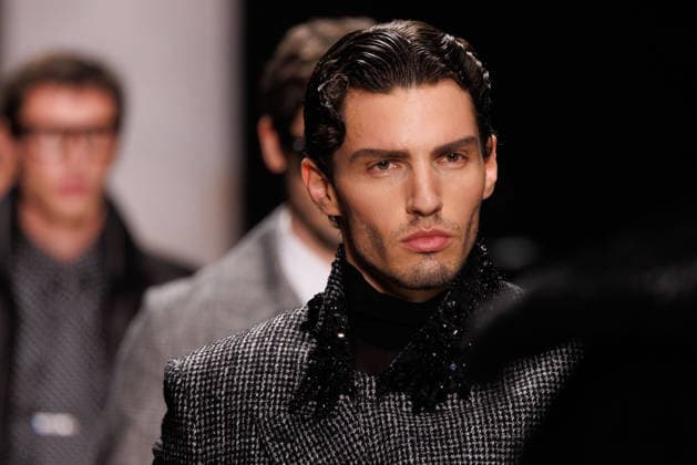 News - Dolce & Gabbana - Runway - Milan Fashion Week - Menswear Fall Winter 2026-2027 Model walk the runway for the finale during the Dolce &amp; Gabbana Fall Winter 2026 2027 menswear show at Milan Men s Fashion Week, on January 17, 2026, in Milan, Italy. Photo by Cinzia Camela. Milan Metropol Italy Copyright: xCinziaxCamelax xLiveMediax LPN_2243839