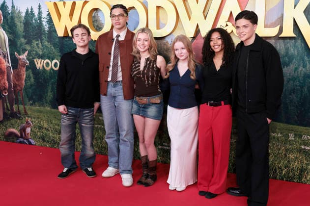 Emil Bloch, Johan von Ehrlich, Lara Amelie Rosa, Lilli Falk, Sophie Lelenta and Emile Cherif at the premiere of the movie Woodwalkers 2 at Cinedom Cologne, 17 01 2026 Foto:xR.xSchmiegeltx xFuturexImagex woodwalkers_6004