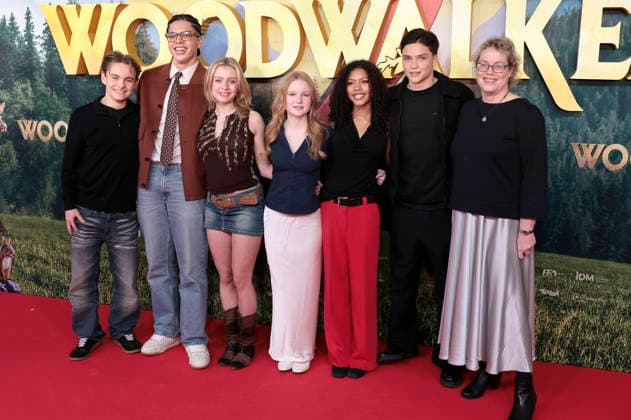 Emil Bloch, Johan von Ehrlich, Lara Amelie Rosa, Lilli Falk, Sophie Lelenta, Emile Cherif and Katja Brandis at the premiere of the movie Woodwalkers 2 at Cinedom Cologne, 17 01 2026 Foto:xR.xSchmiegeltx xFuturexImagex woodwalkers_6005