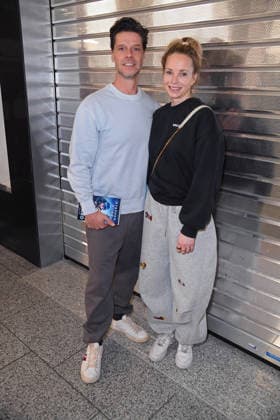 Stephen Dürr with wife Katharina Dürr Departure of the candidates of the RTL TV show ICH BIN EIN STAR, HOLT MICH HIER RAUS at Frankfurt Airport in Frankfurt am Main on 17 01 2026