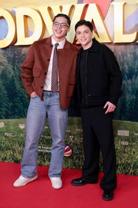 Johan von Ehrlich and Emile Cherif at the premiere of the movie Woodwalkers 2 at Cinedom Cologne, 17 01 2026 Foto:xR.xSchmiegeltx xFuturexImagex woodwalkers_6031