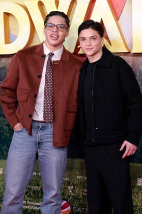 Johan von Ehrlich and Emile Cherif at the premiere of the movie Woodwalkers 2 at Cinedom Cologne, 17 01 2026 Foto:xR.xSchmiegeltx xFuturexImagex woodwalkers_6032